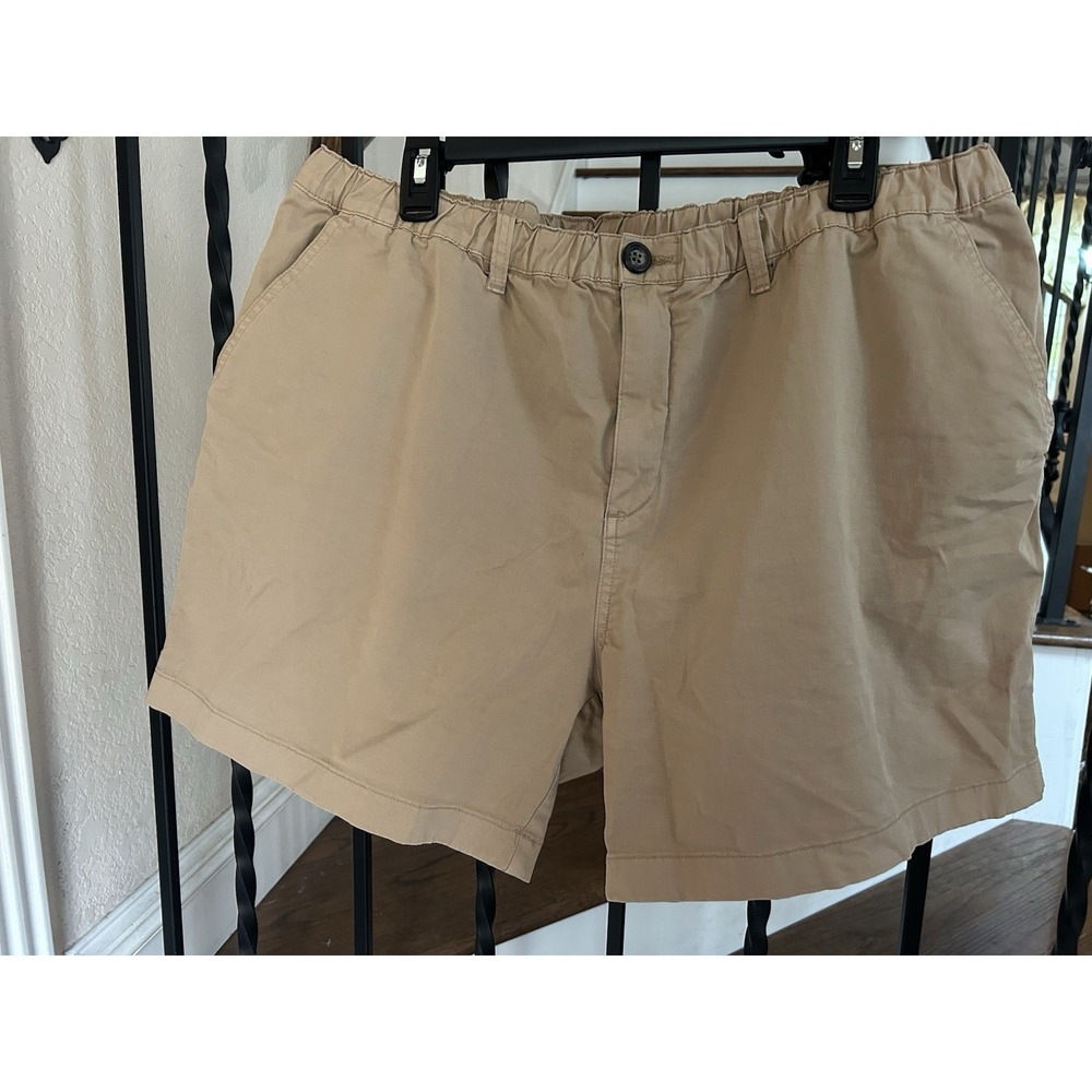 Men's Size XXL Chubbies Shorts Khaki 5.5 Inseam Regular Fit Elastic Waste
